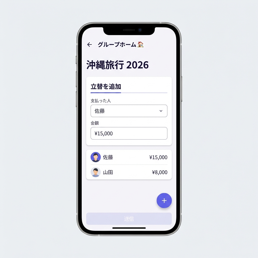 支払い入力画面